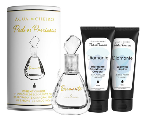 Kit Pedras Preciosas Diamante Embalagem Especial (3 Produtos)