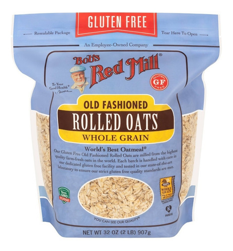 Bob's Red Mill Old Fashioned Rolled Oats Gluten Free 907 G