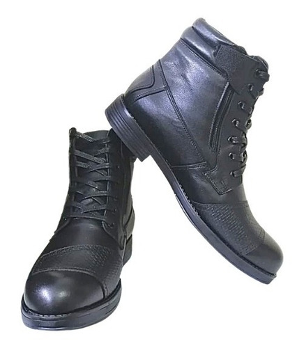 Botin De Moto Oxford. Puro Cuero. Calidad Y Sobriedad