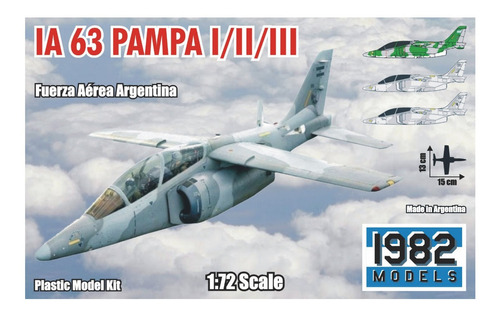 Maqueta Para Armar De Avión Fma Ia 63  Pampa (1/72)