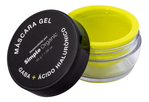 Simple Organic - Máscara Gel - Gaba + Ácido Hialurônico