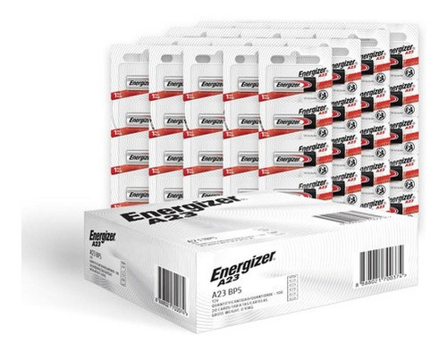 Pila Energizer A23 Alcalina Tira 100 Unidades