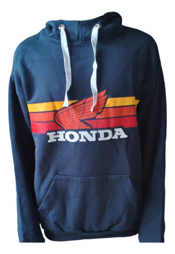 Buzo Canguro Honda Capucha Algodón Adulto Unisex