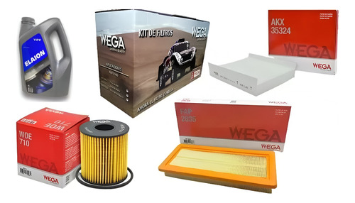 Kit Filtros X3 Wega Fiat Qubo/fiorino 1.4 + Ypf 5w30 4l