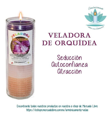 Veladora De Orquídea - Seducción, Autoconfianza, Atracción