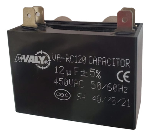 Capacitor Encapsulado De Ventilador 12 Mfd Avaly Refrigeraci