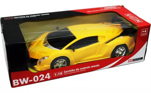 Carrinho Controle Remoto 1:18 Elétrico Pilha Farol Luz Led Carro Esportivo  Importway BW-024 - BEST SALE SHOP