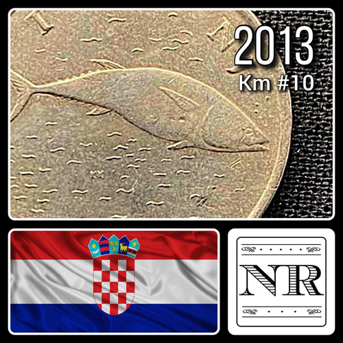Croacia - 2 Kuna - Año 2013 - Km #10 - Atún