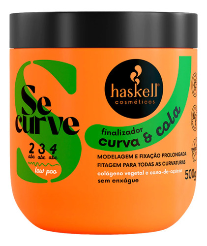 Gelatina Finalizadora Curva E Cola Se Curve Haskell 500g