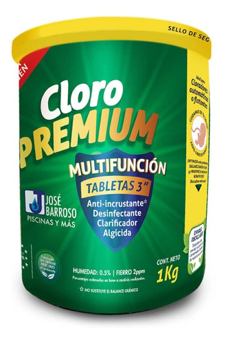Cloro Tabletas Multifunción 1kg - Pastillas Con ¡antisarro!