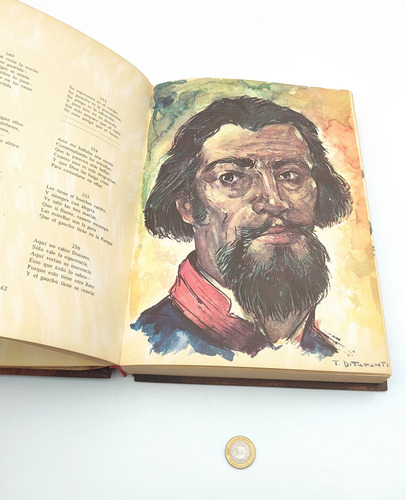Libro Martin Fierro Madera Dibujos Ditaranto (polilingue) (Usado)