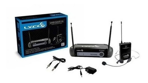 Microfone Sem Fio Headset E Lapela Vh-01max-hl Vhf - Lyco