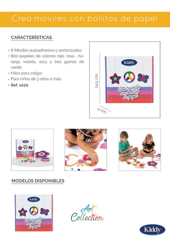 Imagen 9 de 9 de Juguete Didactico Kiddy Crea Moviles Art Collection--