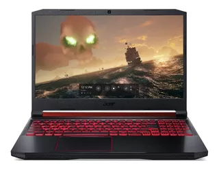 Laptop gamer Acer Aspire Nitro 5 AN515-55 negra 15.6", Intel Core i7 10750H 8GB de RAM 512GB SSD, NVIDIA GeForce RTX 3060 1920x1080px Windows 10 Home