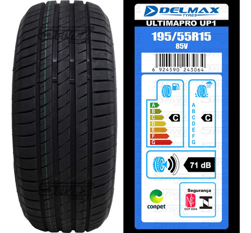 Pneu 195/55 Aro 15 85v Gol G5 G6 G7 G8 19 20 21 22 Delmax