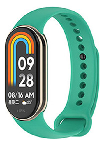 Pulseira Silicone Premium Para Smartband Mi Band 9 Miband 9 Cor Azul-turquesa Largura Da Pulseira 15 Cm