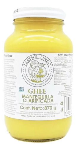 Ghee Mantequilla Clarificada Earth's Finest 870 Gr