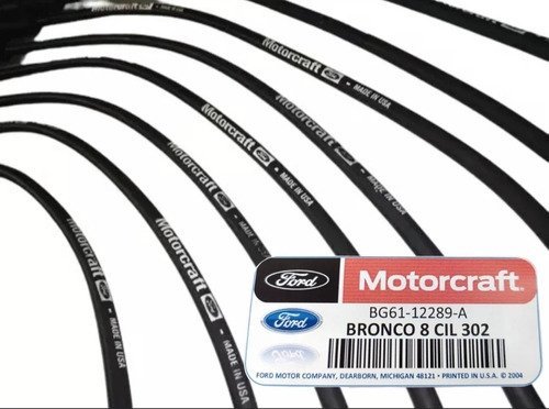 Cables De Bujias Ford Bronco 8 Cil 302 Motorcraft Garantía