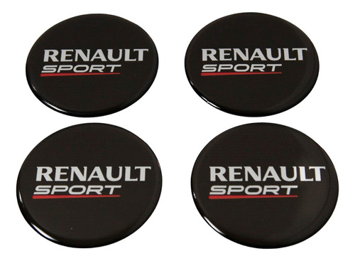 Adesivos Emblema Resinado Roda Renault 58mm Cl16