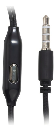 Fone In-ear Auricular Anatômico C/microfone P/celular Tablet Cor Preto