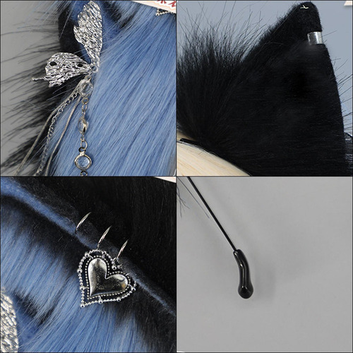 Diadema Felpa Con Orejas Diadema Halloween Para Mujer