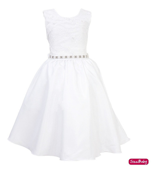 vestido branco para 1 comunhao