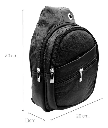 Mochila Cruzada Mariconera Pechera Hombre Piel Cuero