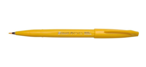 Pentel Fude Touch Sign Pen, Yellow, Felt Pen Like Brush...