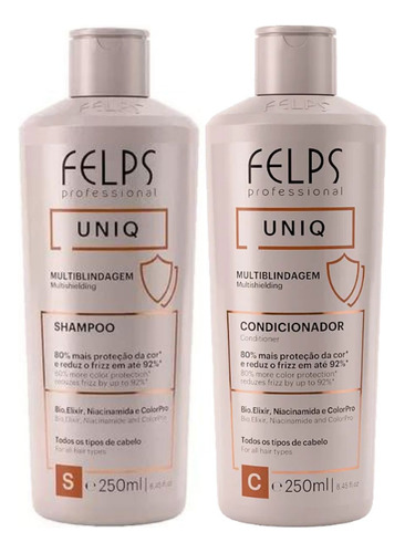 Kit Felps Uniq Profissional - Shampoo + Condicionador 250ml