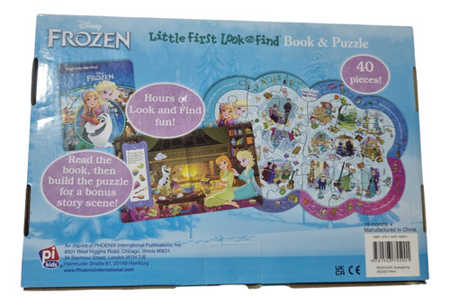 Rompecabezas Y Libro Frozen Disney