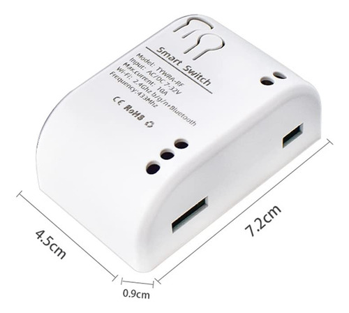 Interruptor/rele Dry Contact Inteligente Wifi Rf Ac Dc 5-32v