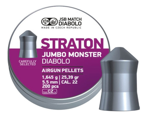 Balines Jsb Straton Jumbo Monster 5,5 Mm 25.4 Gr 200 U 4771