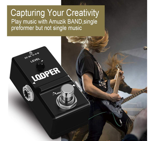 Pedal De Efecto De Loop Amuzik Tiny Loop Pedal Para