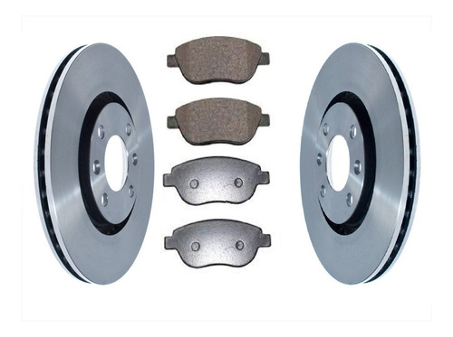 Imagen 1 de 8 de Kit Disco Y Pastillas De Freno Trw P/ Peugeot 307 Ori