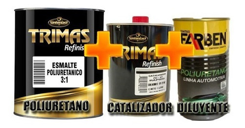 Pintura Poliuretano Para Auto 1 Lt + Catalizador + Diluyente