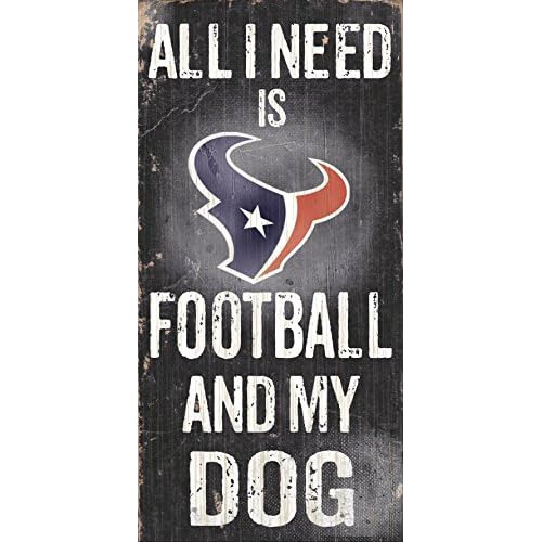 Señal De Fútbol De Houston Texans Y Mi Perro, Multico...