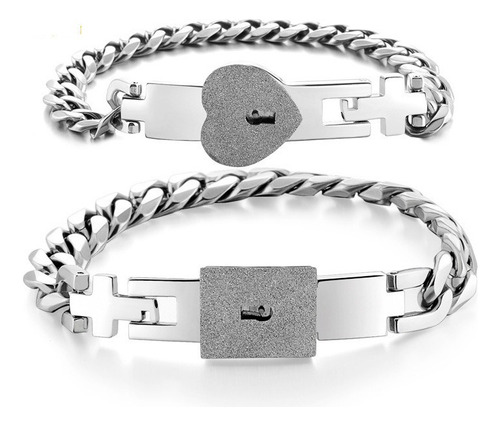 Juego De 2 Pulseras De Acero Inoxidable Cora Lovers