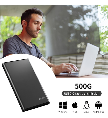 Grancapacidad Portátil Disco Duro Externo Almacenamiento500g
