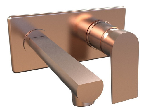 Grifer Lavatorio Pared Hidromet Raptor Monocomando Rose Gold