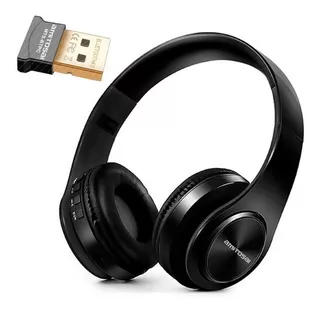 Adapador Bluetooth Para Pc Con Auricular Inalámbrico V4 Color Negro