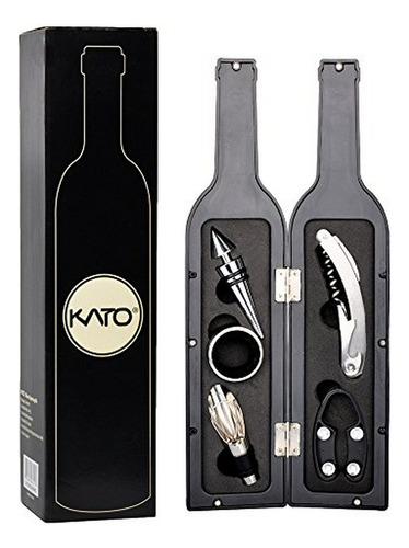 Set De Accesorios De Lujo Para Abrir Botellas De Vino Kato 5