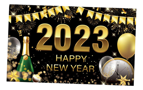 Banner De Feliz Ano Novo 2023 Pano De Fundo Jardim Estilof