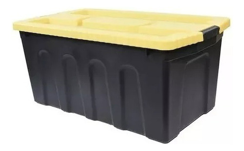 Caja De Plástico De Uso Rudo 125 L Negro 91 X 40 Cm Em