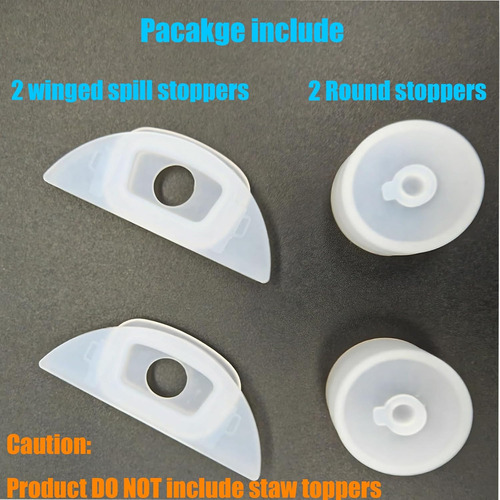Juego De 2 Tapones A Prueba De Derrames Compatibles Con Vaso