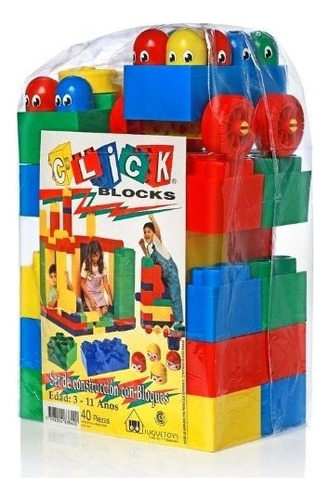 Click Block 40 Piezas Bloques Gigantes Juego De Construccion