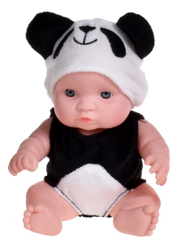 Muñeca De 20 Cm Con Disfraz De Animalito - Panda