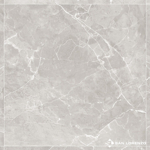 Porcelanato San Lorenzo Marmol Suria Silver Pul 57,7x57,7 1º