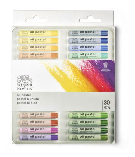 Giz Pastel Oleoso Winsor & Newton Com 30 Cores - 1890002 Cor Variadas