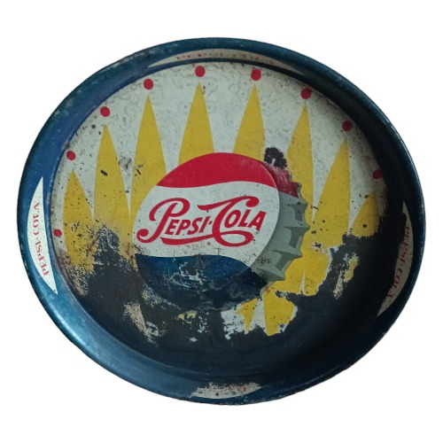 Bandeja De Chapa De Pepsi Cola, Circular