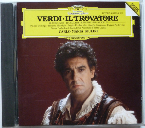 Verdi Il Trovatore Seleccion  Domingo Giulini 1 Cd (am) 